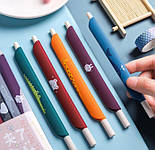 Ручка гелева з лінійкою "Звірятка", кольорові чорнила, фото 6