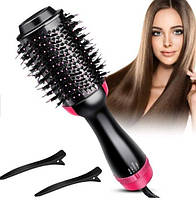 Фен Щітка гребінець 3в1 One step Hair Dryer 1000 Вт 3 режими випрямляч для укладання волосся