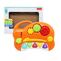 Интерактивная игрушка для маленького ребенка Игрушка "Веселая учеба" интерактивная оранжевая (укр)