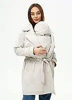 Демисезонный плащ 3в1 для беременных и слингоношения Kimberly, айвори - XL