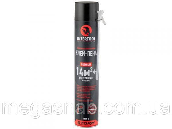 Піна монтажна КЛЕЙ ручна 750 мл STORM Intertool, фото 1