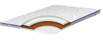 Матрац футон топер кокос і піна 6 см Top Air collection Hard Soft Хард Софт ультратонкий Family Sleep