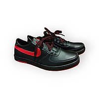 Кроссовки черные демисезонные мужские Nike черные с красным 40