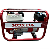 Універсальний генератор бензиновий Honda 4.2 кВт ручний стартер/мідна обмотка/однофазний електростартер, фото 3