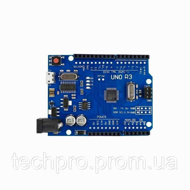 Плата Arduino UNO R3 CH340G/ATmega328p (Ардуино Micro-USB)