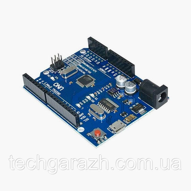 Плата Arduino UNO R3 CH340G/ATmega328p (Ардуино Micro-USB)
