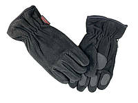 Перчатки теплые военные двуслойные флисовые для военных, армейские перчатки цвета Чорные, военные рукавички