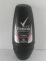 Кульковий чоловічий дезодорант антиперспірант Rexona Turbo 50 мл. (Рексона Турбо)