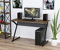Письменный стол компьютерный L-7-120 Loft-design 120х60 см дсп орех-модена