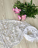 Білий весільний шарф Пелюстки любові, фото 9