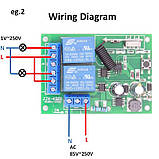 2-канальне бездротове реле 220В для дому, пульт, Arduino, фото 7