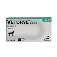 Веторил 30 мг Vetoryl (трилостан) для лікування синдрому Кушинг у собак, 30 капсул