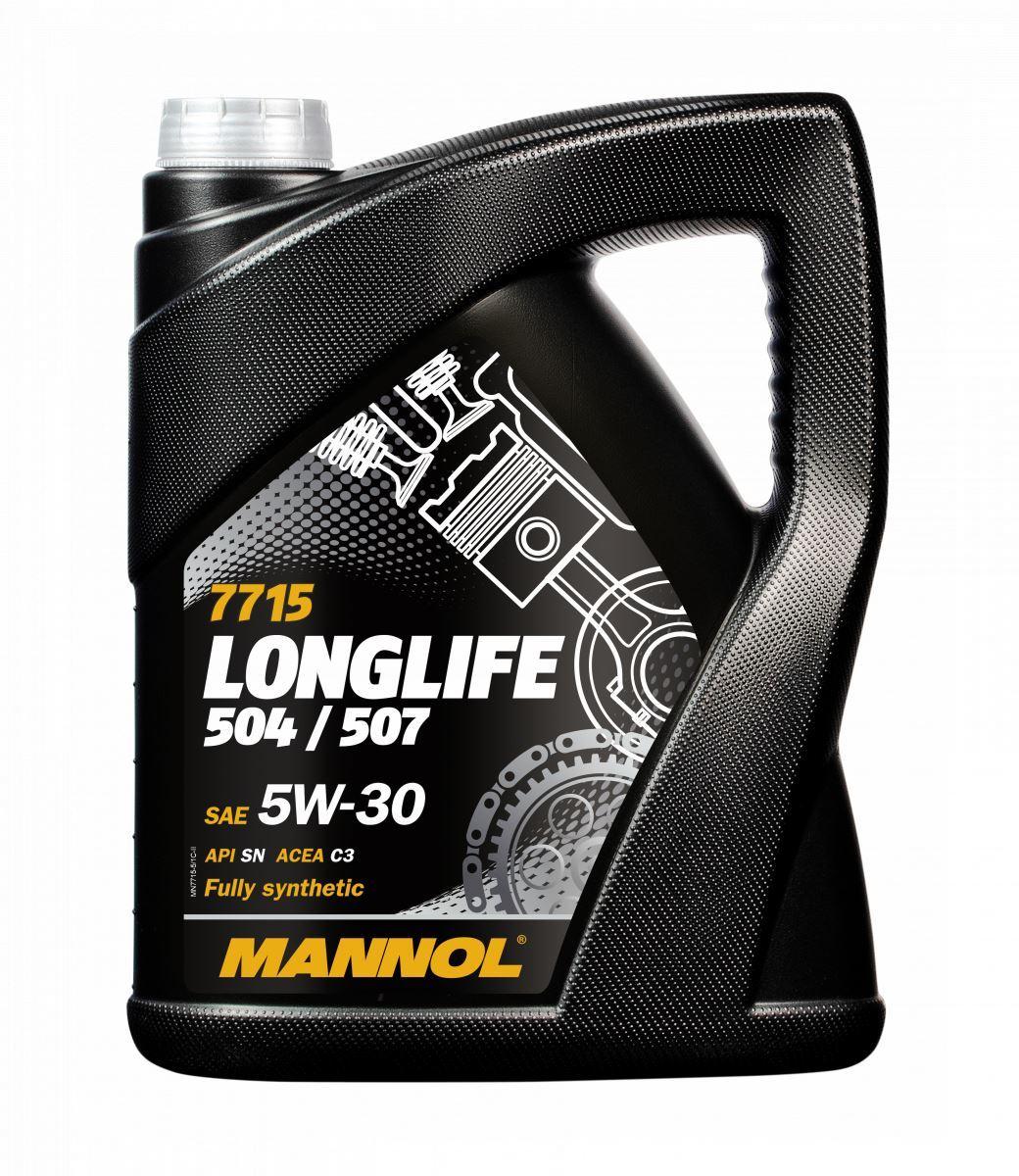 Моторна олива Mannol новинка 07/2023 5W30 Longlife 504/507 O.E.M. для VW, AU 5Л (7715) (синтетика)