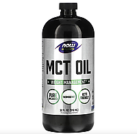 Органічна олія MCT, NOW Foods, Sports, 946 мл (32 рідк. унції)