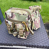 Поясна тактична сумка А33 військова бананка мультикам, фото 3