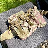 Поясна тактична сумка А33 військова бананка мультикам, фото 4