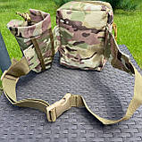 Поясна тактична сумка А33 військова бананка мультикам, фото 5