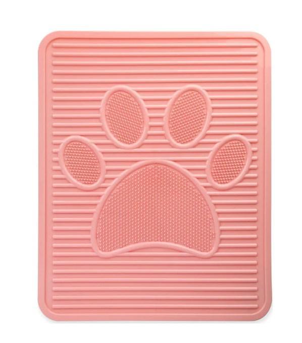 Килимок пластиковий під туалет для котів Agility 51.5x42.5, рожевий 661281