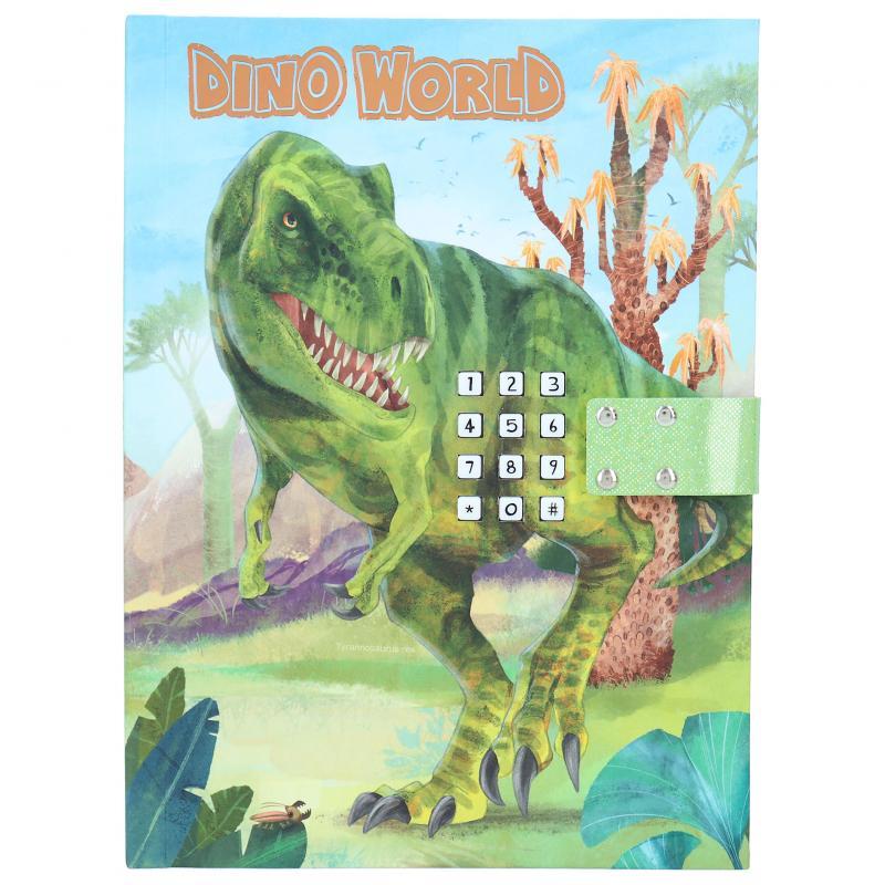DINO WORLD щоденник блокнот з паролем Динозаври з кодовим замком та звуком 12141