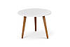 Журнальний стіл Ерік круглий D-61 см (ясінь/білий), фото 3
