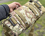 Поясна тактична сумка військова B04 MOLLE через плече моллі мультикам, фото 4
