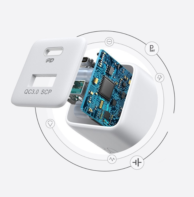 Фото Зарядное устройство USB/USB C 30 Вт JOYROOM, L-QP303
