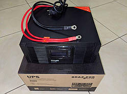 Гібридний інвертор BRAZZERS BRZ-SOLAR-800, 800VA/640W, 12 V (струм заряду 10/20A, inverter100-290V, UPS145-275V)