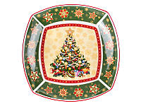 Блюдо новогоднее квадратное Рождество Lefard 33х5 см 986-119