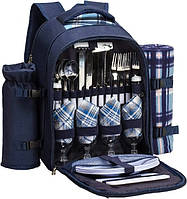 Набор для пикника на 4 персоны с одеялом в рюкзаке Eon Cool Bag CM, код: 7735747
