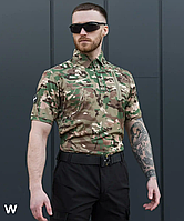 Футболка Поло тактическая боевая камуфляж Размер S, футболка для военных