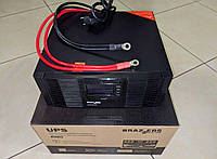 Гибридный инвертор BRAZZERS BRZ-SOLAR-800, 800VA/640W, 12V (ток заряда 10/20A, inverter100-290V, UPS145-275V)