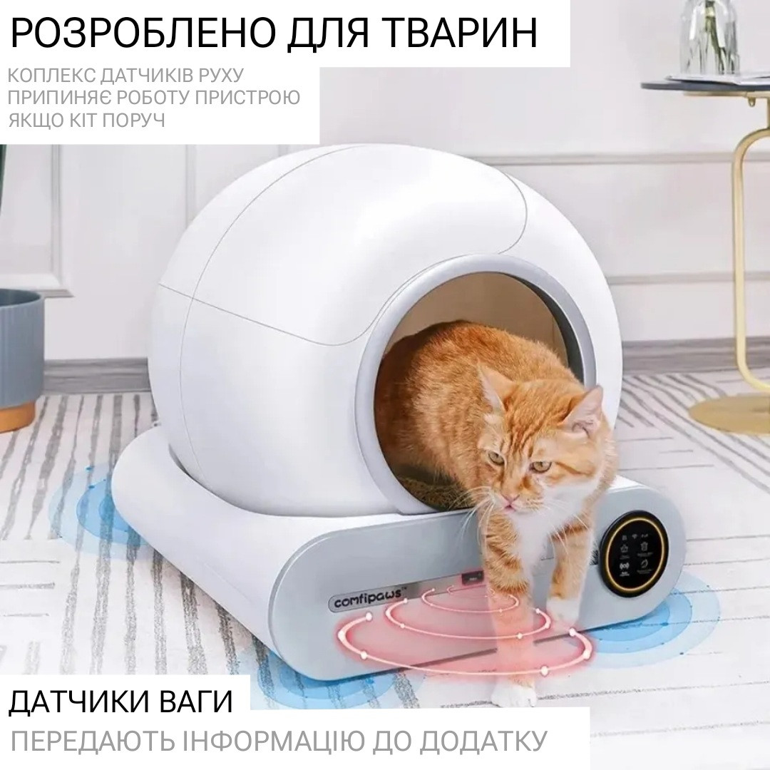 Автоматический умный туалет (лоток) для кошек самоочищающийся TonePie - фото 6 - id-p1959333646