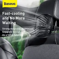 Вентилятор Baseus Natural Wind Magnetic Rear Seat Fan Black в салон автомобиля (CXZR-01)