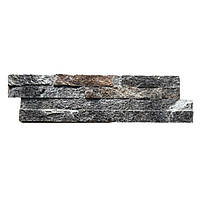 Плитка из камня сланца "Металик" / натуральный камень для облицовки / панель