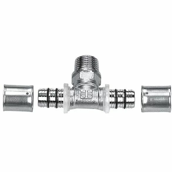 Тройник Rifeng з зовнішньою різьбою D20 х 1/2" х 20