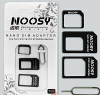 Перехідники для сім карти адаптер Noosy Nano Sim Mini Micro Sim Sim