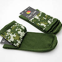 Носки тактические пиксель хаки 42-44р для военных, Анатомические хлопковые носки о 23 di !