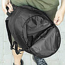 Спортивний рюкзак чоловічий чорний тканинний nike trak для тренування міський портфель на 20 л із 7 відділеннями, фото 10