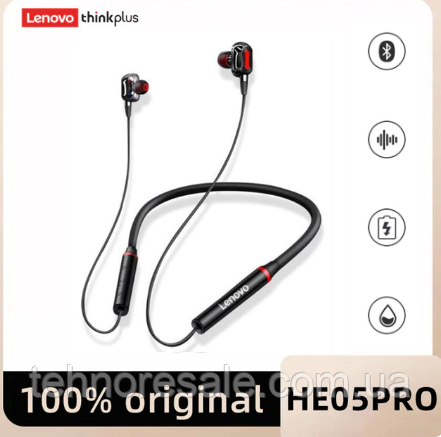 Навушники Lenovo ThinkPlus Sports HE05 Pro Bluetooth (Black)