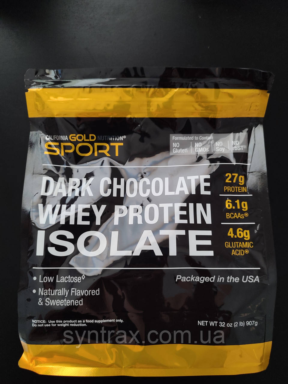 California Gold Nutrition Whey Protein Isolate 908 g , Уцінка, пробита пачка протеин изолят