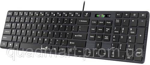 Купить Клавиатура Genius Slim Star Black UKR 6590634 QM, код: 7689723 ...