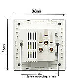 Розетка універсальна з двома USB-портами, фото 3