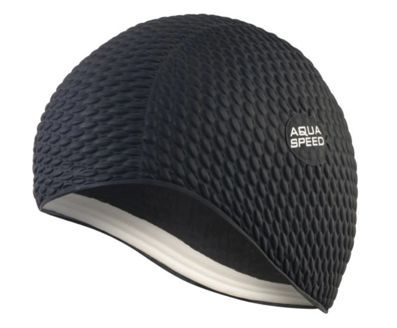 Шапочка для плавання Aqua Speed BOMBASTIC JUNIOR 9881 чорний Діт OSFM