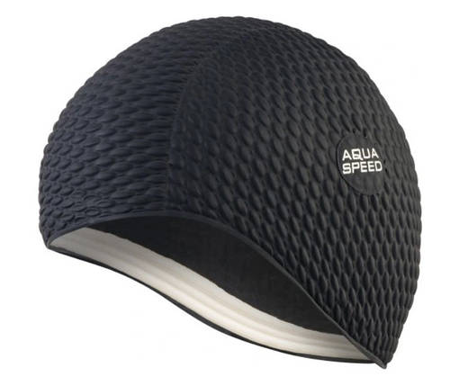 Шапочка для плавання Aqua Speed BOMBASTIC JUNIOR 9881 чорний Діт OSFM, фото 1