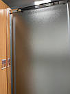 Душова кабіна Aquanil INDIANA 80х80х190, розсувні двері, профіль сріблястий, матове скло, фото 3