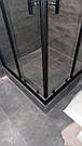 Душова кабіна Aquanil INDIANA 75х75х190 см прозоре скло чорний профіль, фото 3