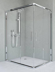 Душова кабіна Aquanil UNIMAR, 80х110х190, двері розсувні, скло прозоре 6 мм, профіль хром, без піддона