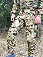 Штаны тактические с наколенниками брюки мультикам военные штаны multicam боевые штаны ВСУ