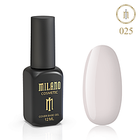 Базовое покрытие для маникюра, ЦВЕТНАЯ БАЗА MILANO 12 ml № 25, стартовое покрытие для ногтей