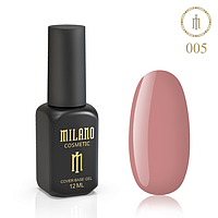 Базовое покрытие для маникюра, ЦВЕТНАЯ БАЗА MILANO 12 ml № 05, стартовое покрытие для ногтей